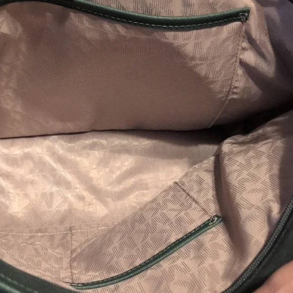 Michael Kors Large Race Car Green Tote Bag with Gold Accents - Picture 4 of 4